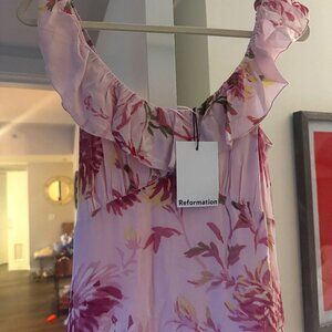 Reformation Tripoli Dress Pink - Size 6